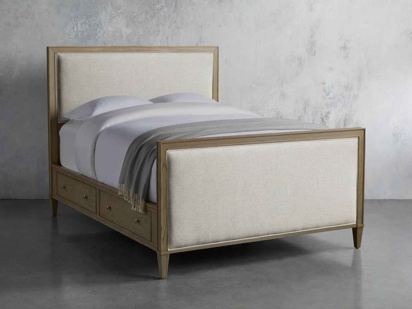 Lit de rangement Pearson en Basa naturel