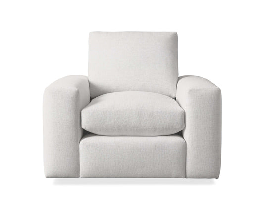 Chaise pivotante à accoudoirs larges Kipton