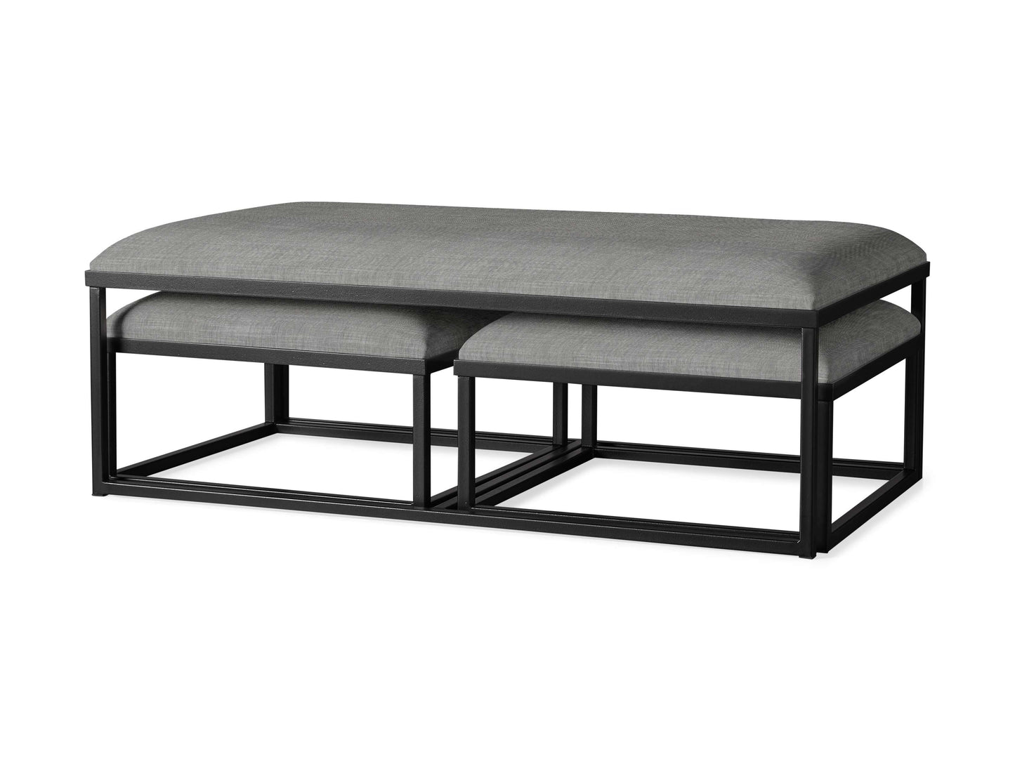 Pouf gigogne rembourré Palmer