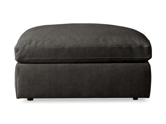Pouf en cuir Beale